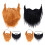 12Pièces Barbes Fausses Confortables En Nylon Et 1