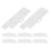 40Pairs Vertical Blind Replacement Tabs Transparent Plastic Repair Kit 1