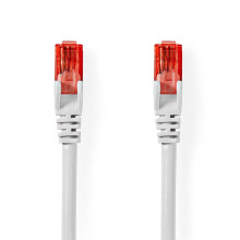 CAT6 Network Cable | RJ45 male | RJ45 male | U/UTP | 3.00 m | Round | PVC | White | Label