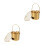 2Pièces Barbecue Mini Portable Acier Pour Camping 4