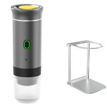 Portable Espresso Maker with Stand 2-in-1, Self-Heating Coffee Machine, USB-C Travel Coffee Maker for RV, Hiking, Office
