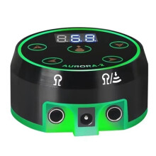 Professionell Tatuering Strömförsörjning 1,5V-16V Professionell Digital LCD-Strömförsörjning med Nätadapter Nätsladd US-PLUG
