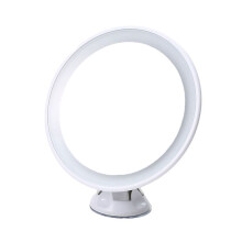 10X Slimme Make- Vergrootspiegel LED Aanvullende Lichtspiegel Zuignap Muurbevestiging voor Wastafel Badkamer Reizen