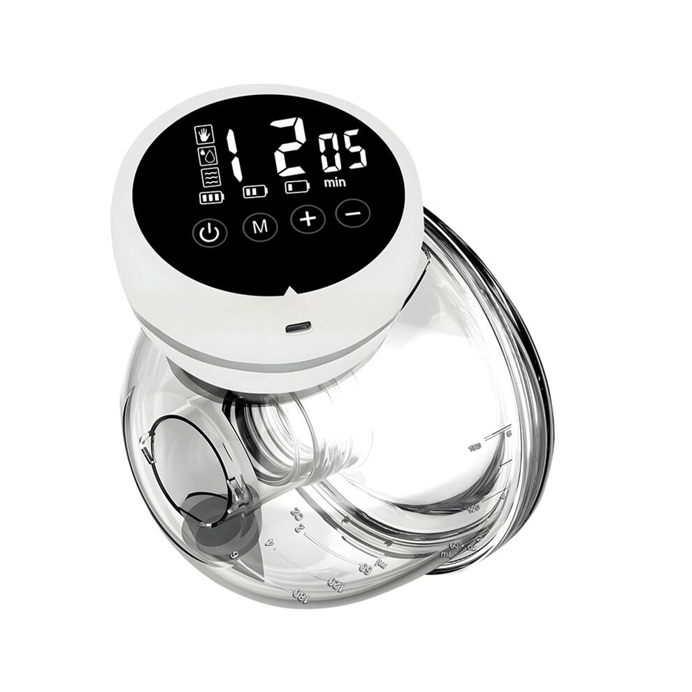Portable Breast Pump Wearable Hands Free Electric Breast Pumps Milk Extractor Comfort Breastpump White