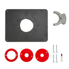 PRS4038 Precision Router Machine Table Insert Plate Kit(Undrilled)for Triton M0F001 TRA001& 7500 Series, 235mm X 298mm