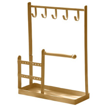 Multifunctional Jewelry Display Rack Earrings Necklace Organizer Stand Women Bracelet Watch Desktop Storage Rack C