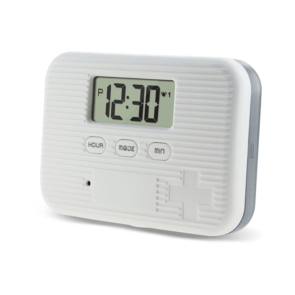 Pill Box with Timed Reminders,6 Compartments, Electronic Pill Organizer