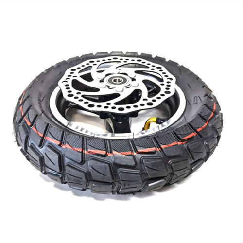 Roda Completa de Pneu de Scooter de 10 Polegadas Sem Câmara com Cubo Universal para 10X3.0 255X80 Pneus de Scooter, Pneus Off-Road
