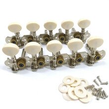 10 Saiten Gitarren Stimm Wirbel Verchromte Maschinen KöPfe 5L 5R Akustik Gitarren Instrumente ZubehöR Teil