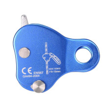 Rope Ascender, Rock Climbing Tree Arborist Rope Grab Punho de Corda com Travamento AutomáTico para Escalada e Resgate Ao Ar Livre 8-13 MM, Azul