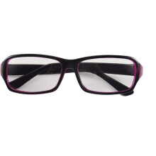 Plastic Full Rim Frame Clear Lens Bril Bril Zwart Paars voor Dames