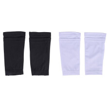 2 Paar FußBall Schienbein Schoner Socken Atmungsaktiv FußBall Schienbein Schoner ÄRmel Schienbein Schoner Halter für Treten Laufen Radfahren S