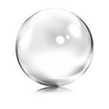 60mm Clear Acrylic Transparent contact Manipulation Juggling Gifts