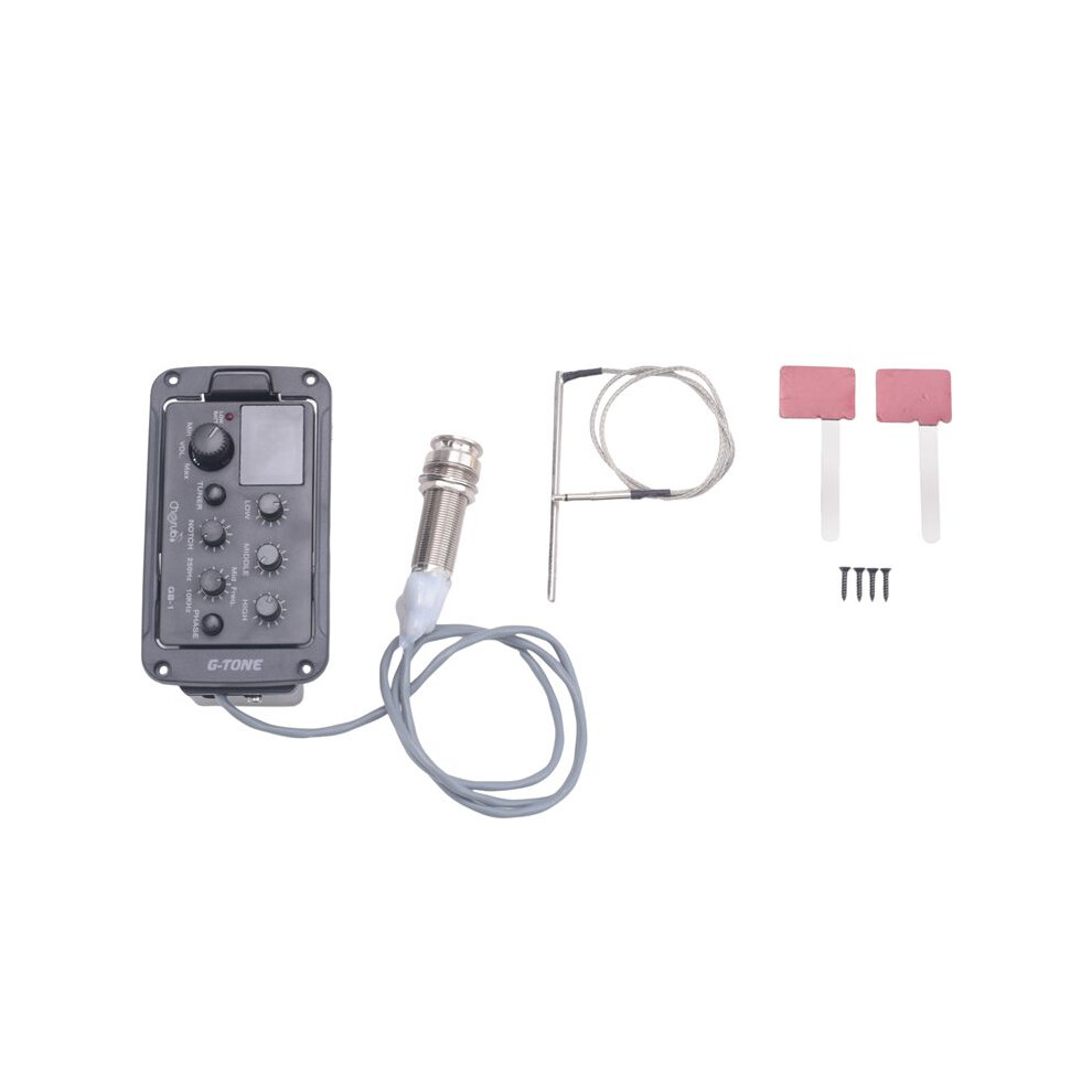 Cherub Gb-1 Acoustic Guitar Preamp Guitar Equalizer 3-Band Eq Equalizer With Piezo Pickups 4713114399392