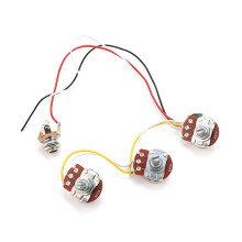 Bass-Verkabelungssatz Tone Volume Control Harness A250K B250K Potentiometer Potentiometer für Jazz-Bassgitarren-ZubehöR