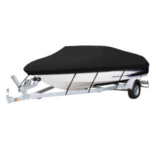 Yacht Boat Cover 11-13FT Boat Cover Anti-UV VattentäT Heavy Duty 210D Marine Trailerable Canvas BåTtillbehöR
