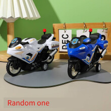 (Police Motorcycles)Modellino Auto Giocattolo Simulazione Polizia Moto Bambini per Bambini Gioco Esterno