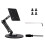 Suporte de Mesa para Monitor VESA, Portátil, com Rotação Multieixos e Ajustável, Compatível com Monitores de Até 19 Polegadas 1