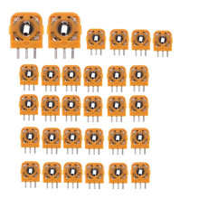 30-Teiliges Joystick-Potentiometer-Sensormodul-Kit für PS5-Controller 2.3Kohn 3D Thumbstick-Achsenwiderstände Reparaturteil Orange