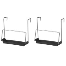 2er-Set Slow Cooker-Deckelhalter zum Kochen, Freihändiger Topfdeckel-Organizer, Passend für Meisten Slow Cooker mit Silikonspüle, Schwarz
