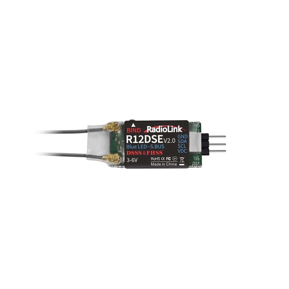 Radiolink R12dse Rc Receiver 12-Ch Supports Sbus And Ppm Signals 2.4G Signal For Rc Transmitter 6031093231167