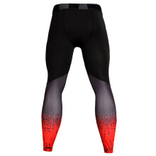 2Pcs Men Yoga Pants Red Stretch Compression Tights for Gym Running
