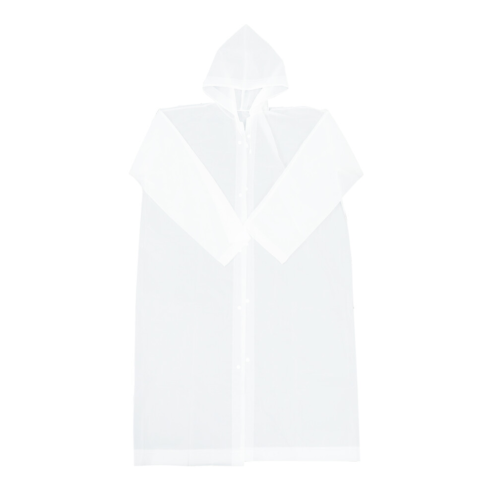 3Pcs Adult Raincoat With Hood Lightweight Waterproof Portable Ponchos 3651701053634