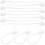 400Pcs Durable White Tpr Reusable Cord Ties for Electronics and Keys 2