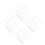 400Pcs Durable White Tpr Reusable Cord Ties for Electronics and Keys 10
