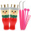 3Sets Handstrickset Holz Bunt Für Kinder DIY Garn Knüpfen Robust 1