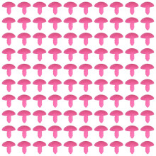 200Stk Weiche Rosa Puppen DIY Flauschige Nase Für