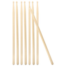 8Paare 5A Holz Drumsticks Beige Maple Jazz Musik Drumsticks Leicht
