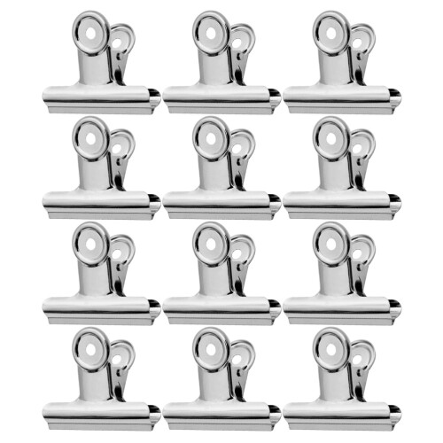 24Pièces Pinces Fixation Ongles Métal Extensions Argent