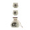 4Pcs Plain Ceramic Sake Set Multi Color Japanese Wine Cups 1