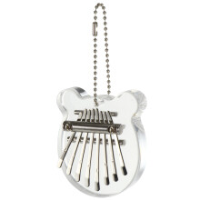 3Stk Transparent Mini Kalimba Fingerklavier 8 Tasten Für Anfänger