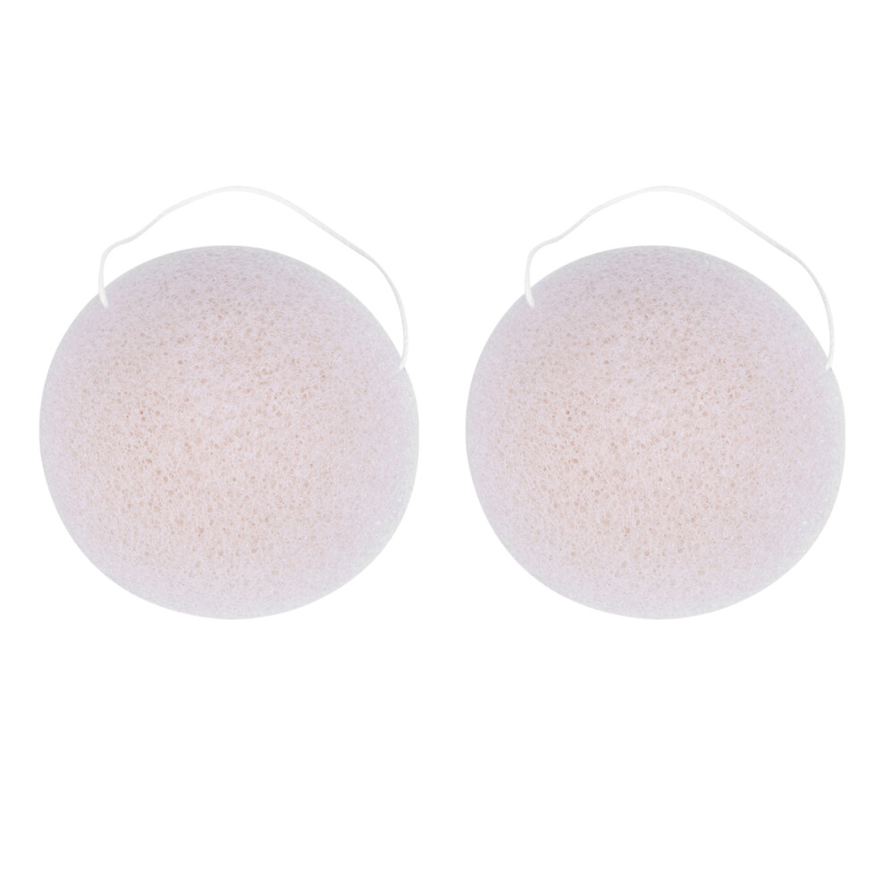 Inoomp White 4Pcs Makeup Sponges Face Cleansing Puff Soft Exfoliating Pads