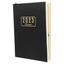 2Stk Tragbarer Akademischer Planer Schwarzes Notizbuch Für Büro Schule