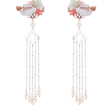 4Stk Golden Tassel Haarspangen Alloy Haarclips Zum Dekorieren