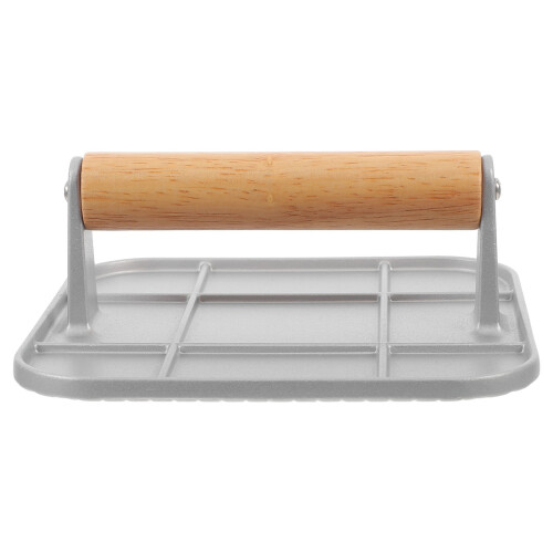 4Stk Hausgemachte Burger , Aluminium Patty Maker Mit Holzgriff