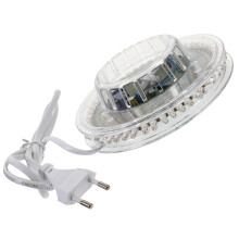 2Stk Weiß LED Sonneblume Licht 48-LED Rgb Automatischer Sound Modus