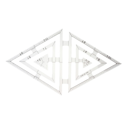 2Stk Doppellineal Für Und Patchwork Transparent Weiß