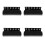 4Sets Black Acrylic Dart Rack Wall Mount Organizer for Room 9