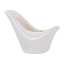 3Stk Weiße Keramik Gravy Boat, Eleganter Milch- Und Saucenbehälter