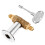 2Sets Copper Gas Valve for Fire Pit with Key Flange 1