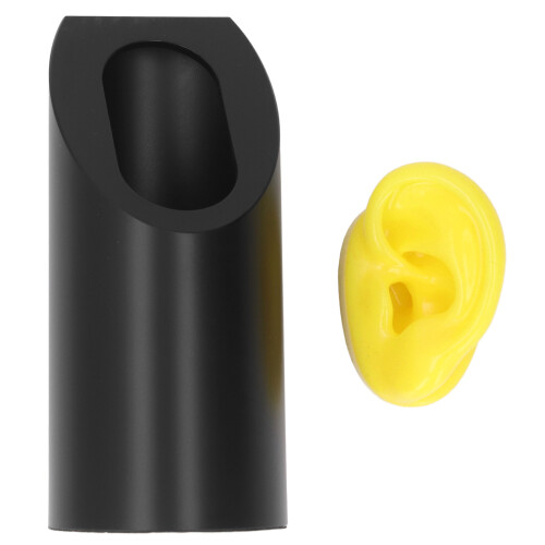 Modèle d'oreille en silicone gauche taille M support jaune et noir 1