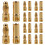 20Pièces Connecteurs Banane Dorés Pour Câbles Audio Accessoires Rc 1