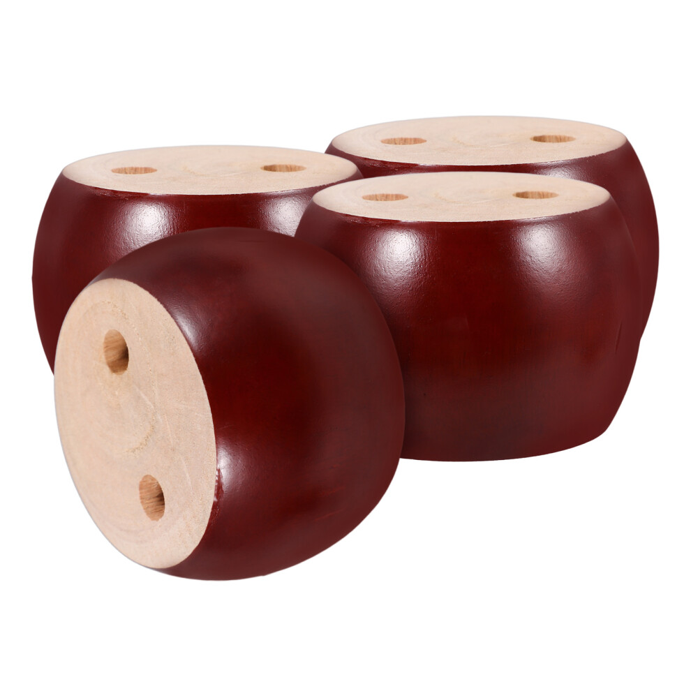 8Pcs Durable Wood Furniture Legs For Sofa Couch Cabinet Brown Feet 3651160957900