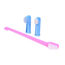 2Pcs Soft Finger Pet Toothbrush Dual Headed Dog Cat Oral Care