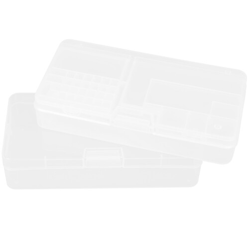6Pcs White Plastic Container for Small Parts Storage