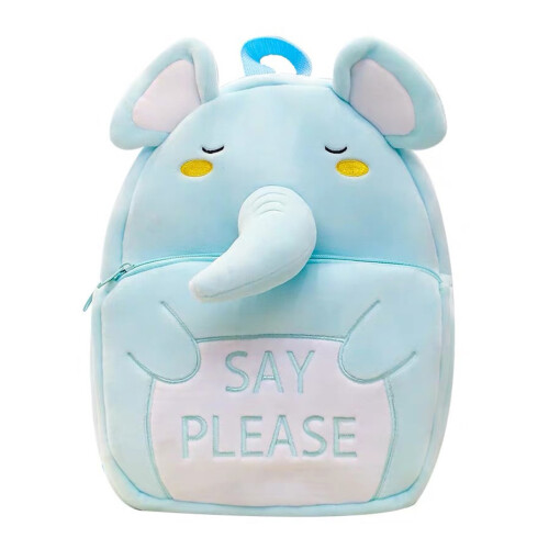 3Pcs Soft Plush Kids Backpack Elephant Design for School and Day Trips